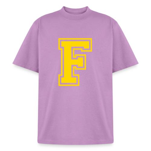 Letter F – Capital Athletic Alphabet Monogram - Heavyweight Washed Unisex T-Shirt