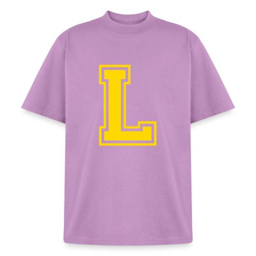 Letter L – Capital Athletic Alphabet Monogram - Heavyweight Washed Unisex T-Shirt