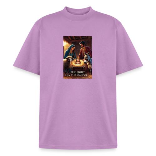 Nativity Manger T-Shirt - Heavyweight Washed Unisex T-Shirt