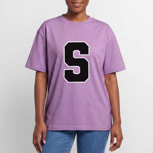 Varsity Letter S Collegiate Alphabet Art - Unisex Garment Dyed T-Shirt