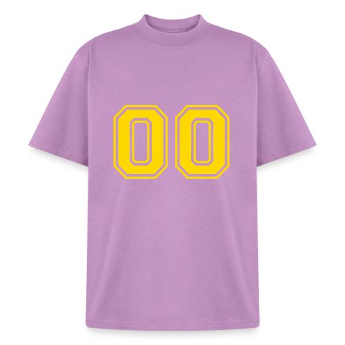 Number 00 in a classic athletic collegiate font - Heavyweight Washed Unisex T-Shirt