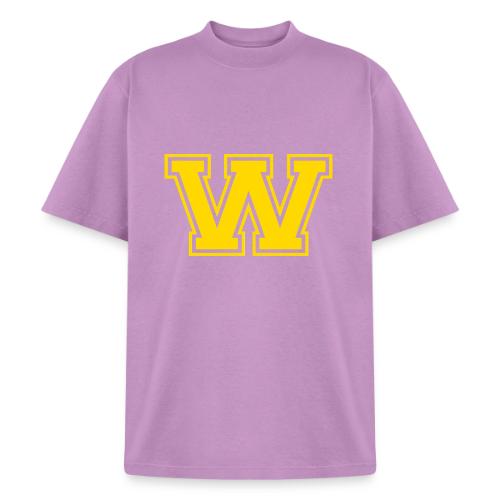 Letter W – Capital Athletic Alphabet Monogram - Heavyweight Washed Unisex T-Shirt