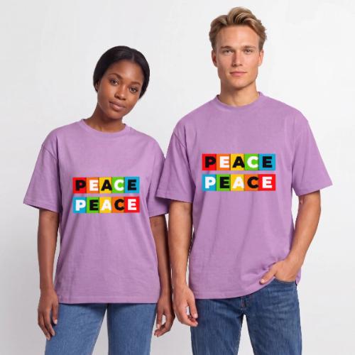 Colorful Peace - Unisex Garment Dyed T-Shirt