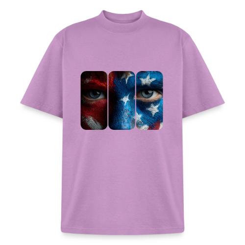 USA: Painted for the Flag - Heavyweight Washed Unisex T-Shirt