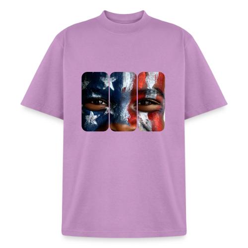 USA: Three Panels of Pride - Heavyweight Washed Unisex T-Shirt