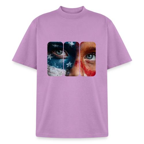USA: Star-Spangled Glance - Heavyweight Washed Unisex T-Shirt