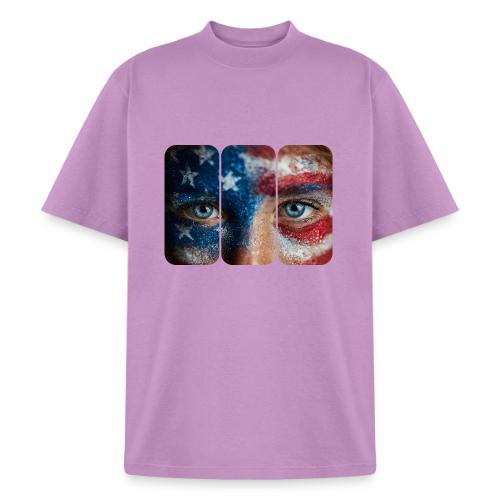 USA: Stars in Her Eyes - Heavyweight Washed Unisex T-Shirt