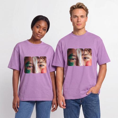 Mexico: Three Stripes of Pride - Unisex Garment Dyed T-Shirt