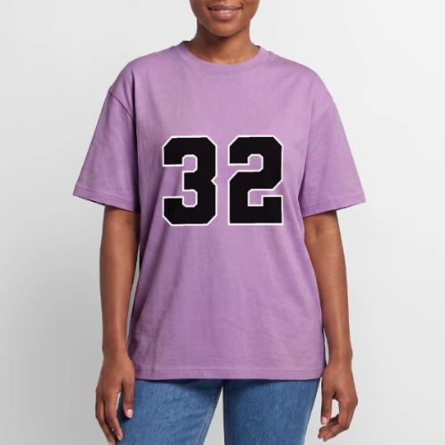 Varsity Number 32 Athletic Design - Unisex Garment Dyed T-Shirt