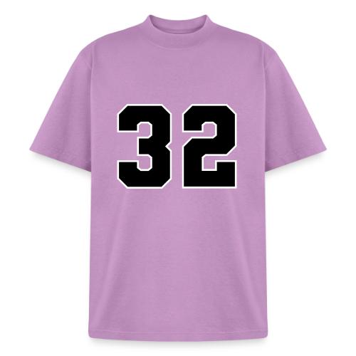 Varsity Number 32 Athletic Design - Heavyweight Washed Unisex T-Shirt