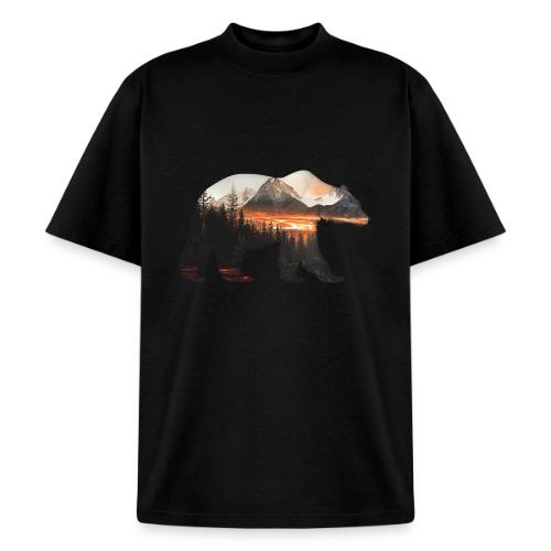 Canada Bear: fiery tones - Heavyweight Washed Unisex T-Shirt
