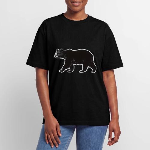 Midnight Black Bear - Unisex Garment Dyed T-Shirt