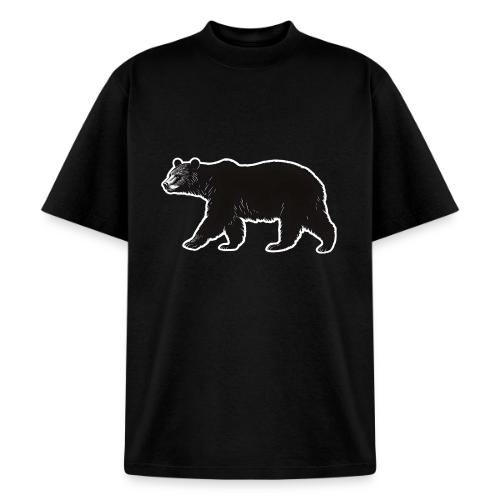 Midnight Black Bear - Heavyweight Washed Unisex T-Shirt