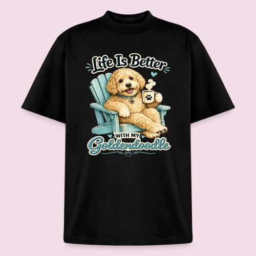 Life Is Better With My Goldendoodle - Unisex Garment Dyed T-Shirt