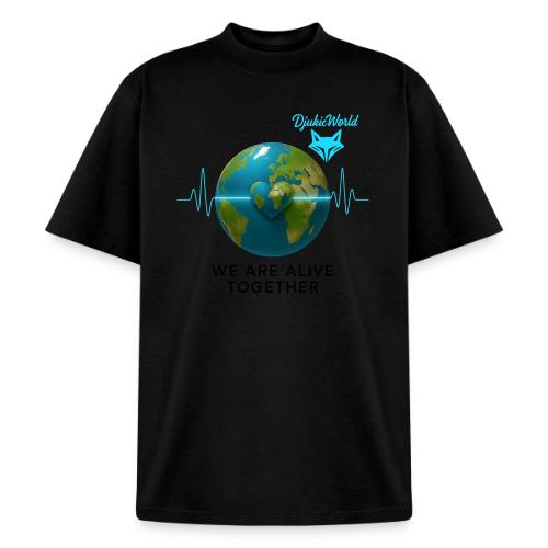 Alive We Live Together bez pozad - Heavyweight Washed Unisex T-Shirt