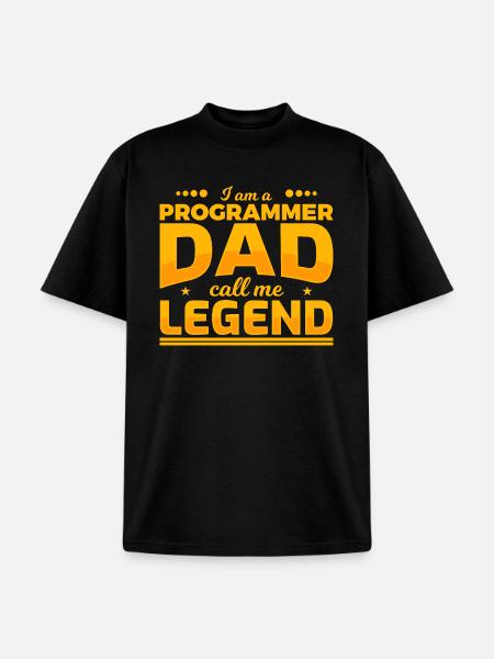 Programmer Father - Unisex Garment Dyed T-Shirt - black