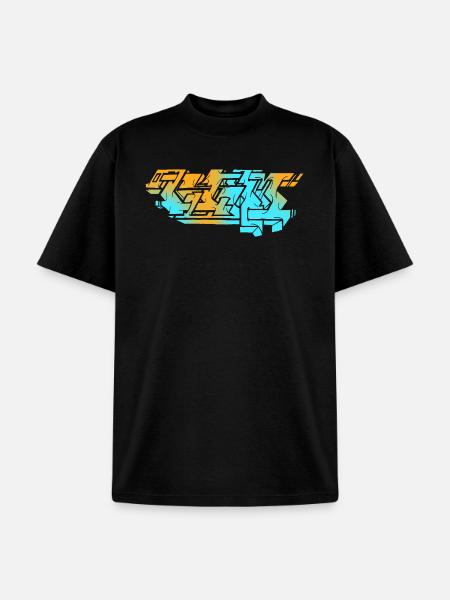 Graffiti Piece - Light - Unisex Garment Dyed T-Shirt - black