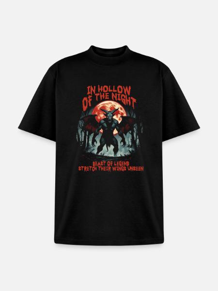 Jersey Devil Creature Mythological Creatures - Unisex Garment Dyed T-Shirt - black