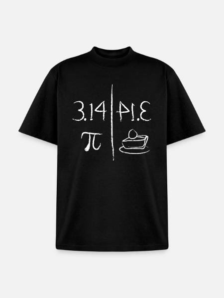 Pi Mirrors Pie - Unisex Garment Dyed T-Shirt - black