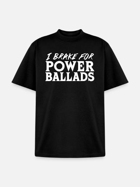 Power Ballads - Unisex Garment Dyed T-Shirt - black