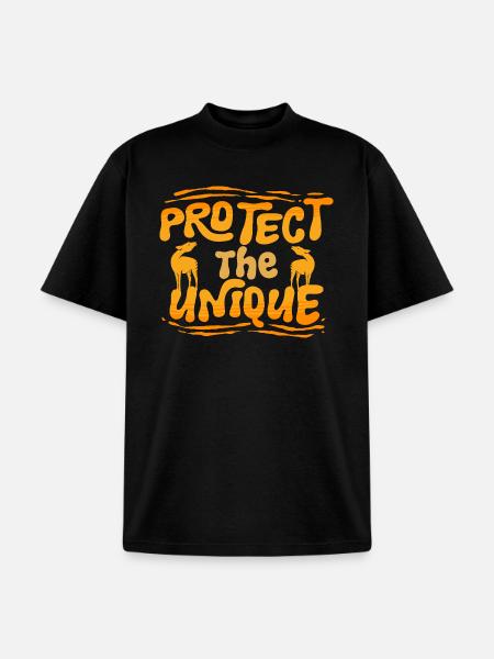 Okapi Protect The Unique - Unisex Garment Dyed T-Shirt - black
