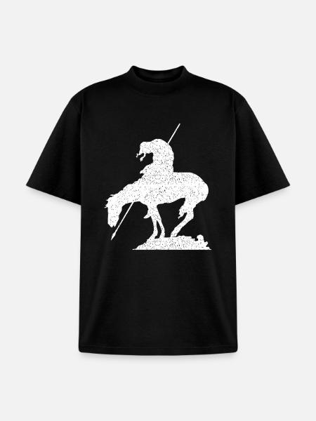 The horseman trail end - Unisex Garment Dyed T-Shirt - black