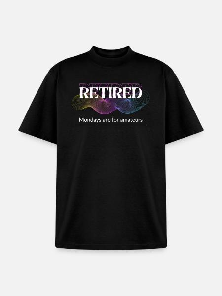 Unique Retirement Gift - Unisex Garment Dyed T-Shirt - black