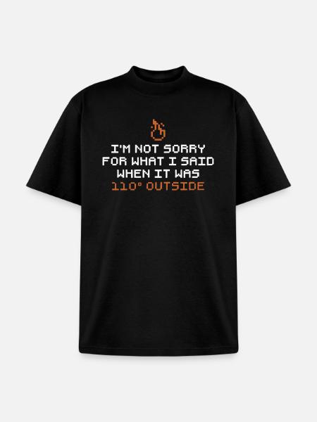 I'm Not Sorry - Unisex Garment Dyed T-Shirt - black