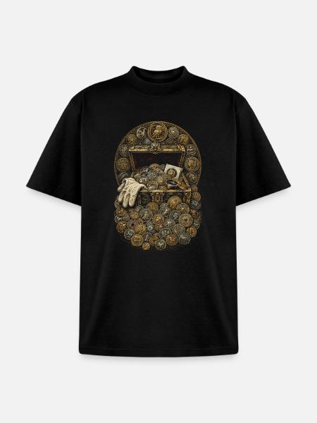 Coin collector Numismatist - Unisex Garment Dyed T-Shirt - black