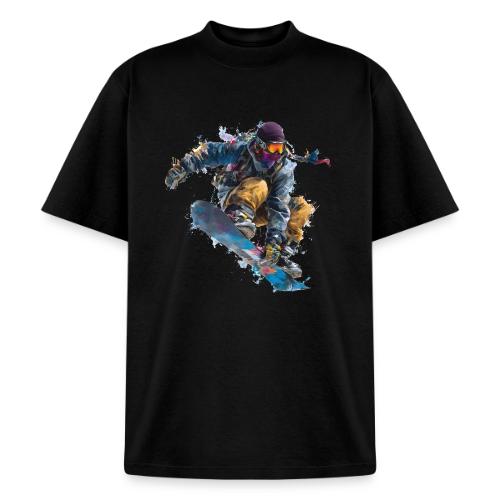 Snowboarding: Splash of Speed - Heavyweight Washed Unisex T-Shirt