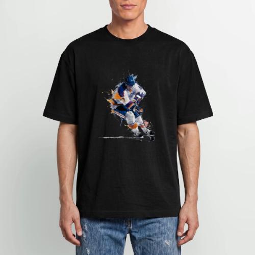 Hockey: Icy Streaks - Unisex Garment Dyed T-Shirt