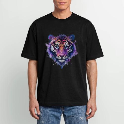 Mystic Violet Tiger - Unisex Garment Dyed T-Shirt