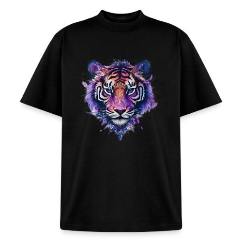 Mystic Violet Tiger - Heavyweight Washed Unisex T-Shirt