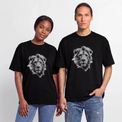 Lion: Monochrome King - Unisex Garment Dyed T-Shirt