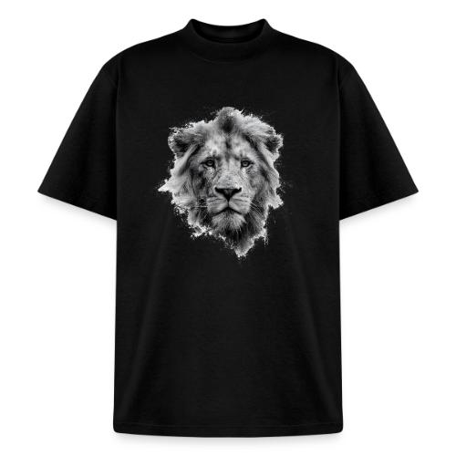 Lion: Monochrome King - Heavyweight Washed Unisex T-Shirt