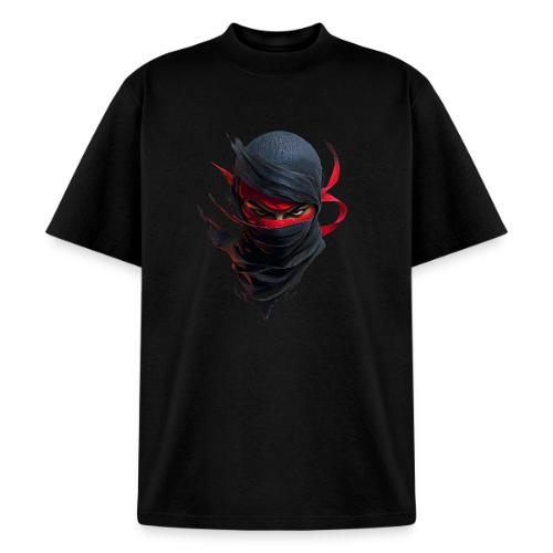 Crimson Stare Ninja - Heavyweight Washed Unisex T-Shirt