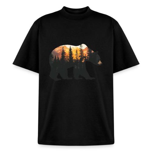 Bear: Sunset Guardian - Heavyweight Washed Unisex T-Shirt