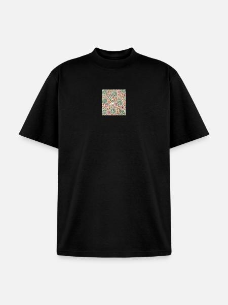 Unique floral design - Unisex Garment Dyed T-Shirt - black
