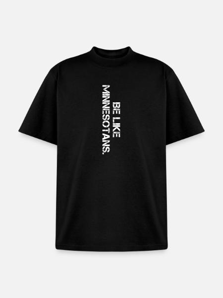 Be Like Minnesotans vertical - Unisex Garment Dyed T-Shirt - black