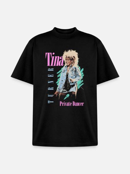 Tina Turner Private Dancer Design - Unisex Garment Dyed T-Shirt - black