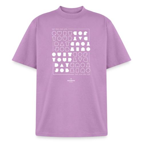 Quit upside white - Unisex Garment Dyed T-Shirt