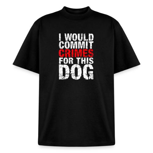Id Commit Crimes for This Dog Funny Tee - Heavyweight Washed Unisex T-Shirt