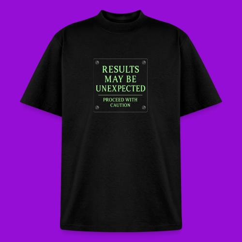 Results May Be Unexpected - Neon Green - Heavyweight Washed Unisex T-Shirt