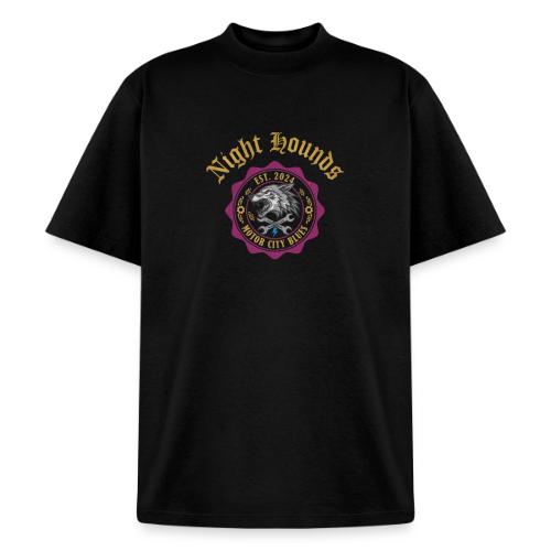 Night Hounds Wolf Patch - Heavyweight Washed Unisex T-Shirt