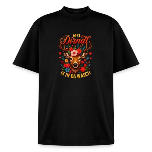 Mei Dirndl is in da Wäsch - Heavyweight Washed Unisex T-Shirt