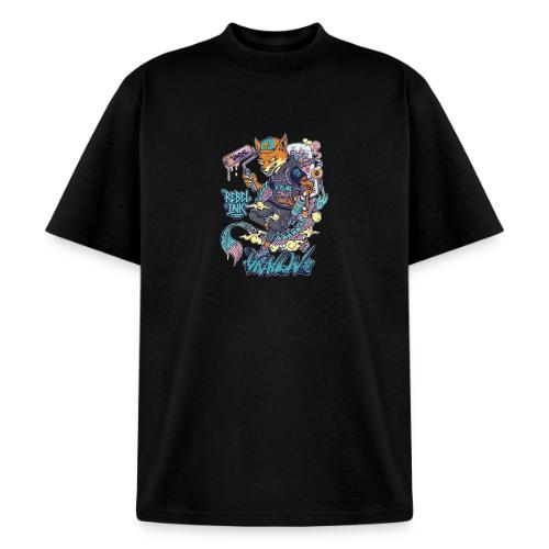 Kitsune Street Rebel - Heavyweight Washed Unisex T-Shirt