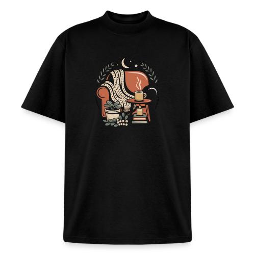 Moonlit Cozy Night Recliner - Heavyweight Washed Unisex T-Shirt