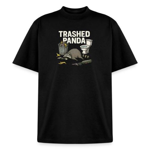 Trashed Panda – Funny Drunk Raccoon Cartoon - Heavyweight Washed Unisex T-Shirt