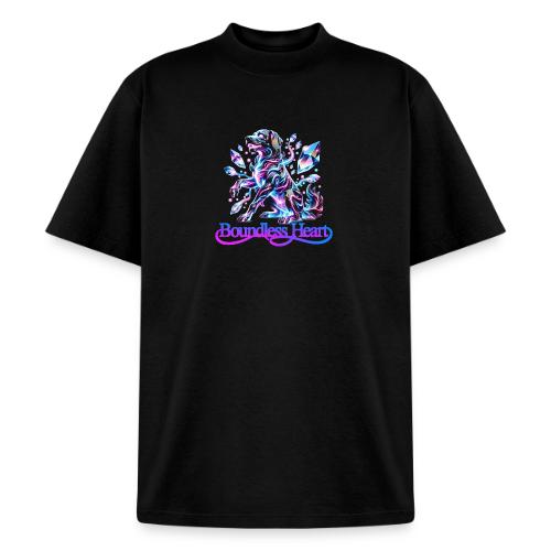 Boundless Heart Neon Galaxy Dog Shirt - Heavyweight Washed Unisex T-Shirt