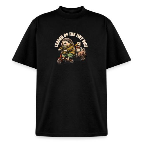 Leader of the Tiny Riot Design - Heavyweight Washed Unisex T-Shirt